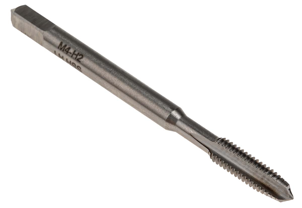 668-1071 RS PRO Threading Tap, M4 Thread, Metric Standard, Hand Tap