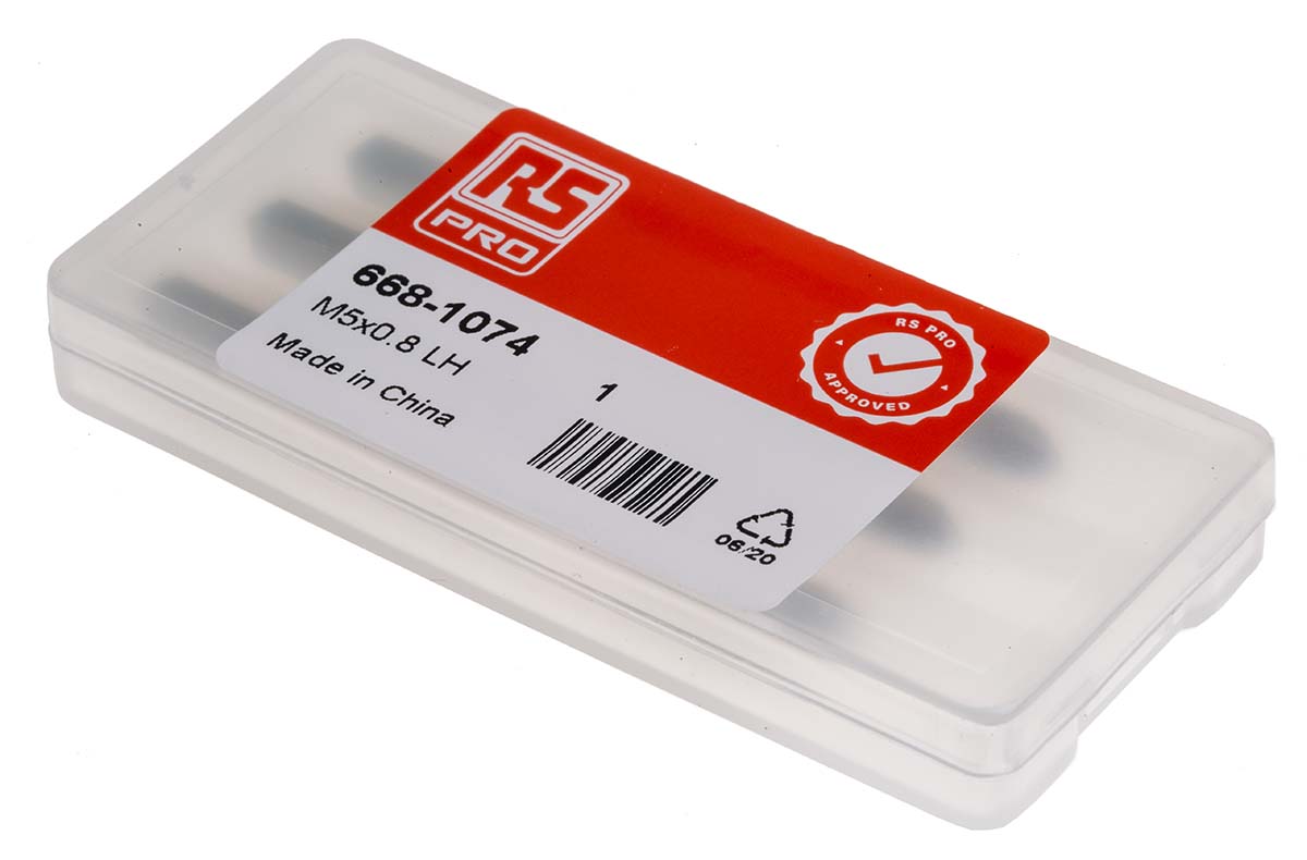 RS PRO Threading Tap, M5 Thread, Metric Standard, Hand Tap