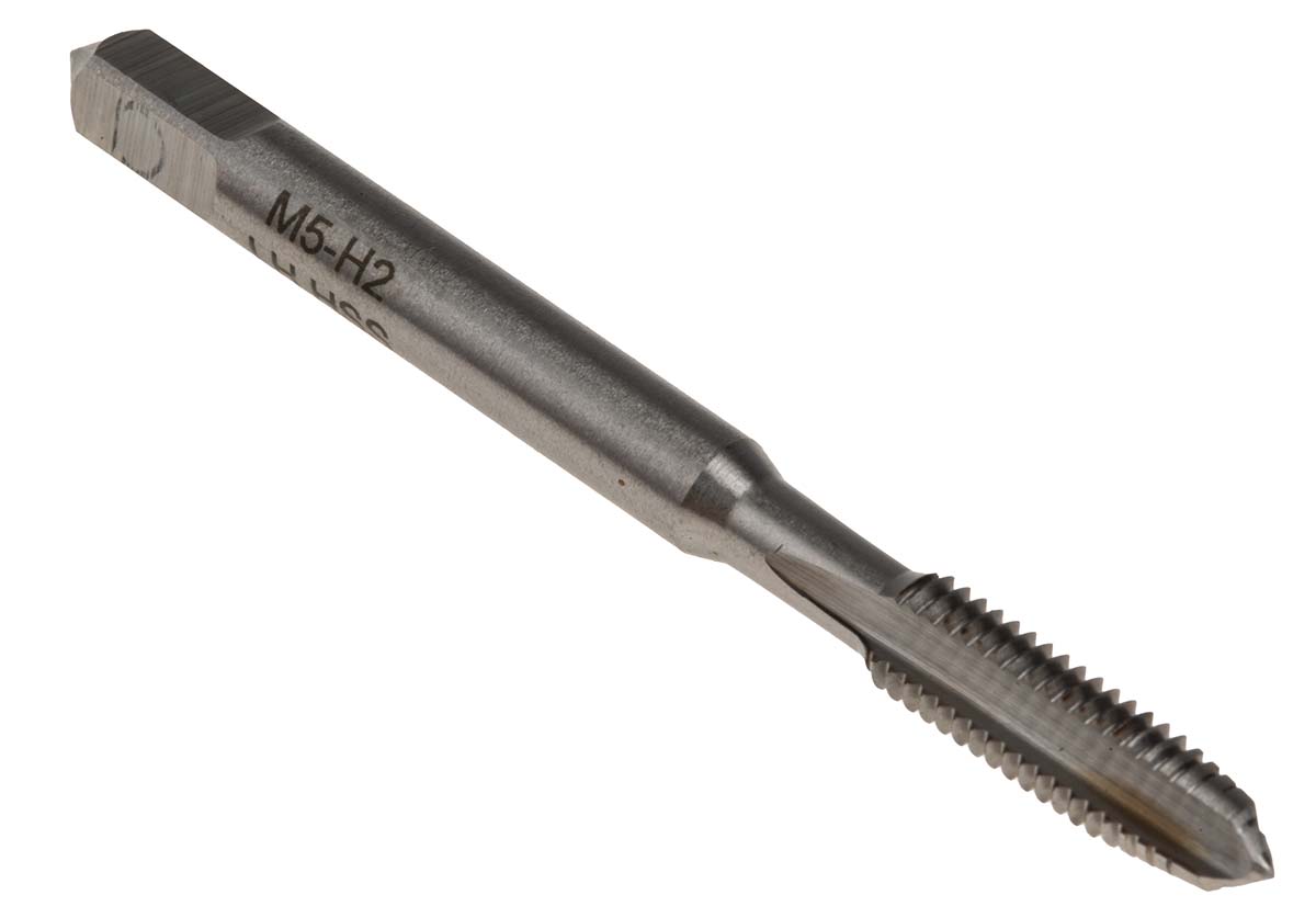668-1074 RS PRO Threading Tap, M5 Thread, Metric Standard, Hand Tap