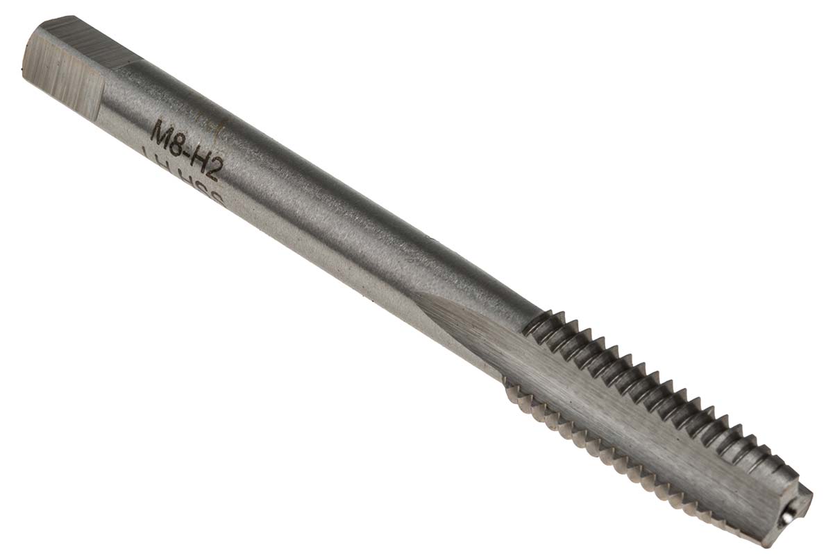 668-1087 RS PRO Threading Tap, M8 Thread, Metric Standard, Hand Tap