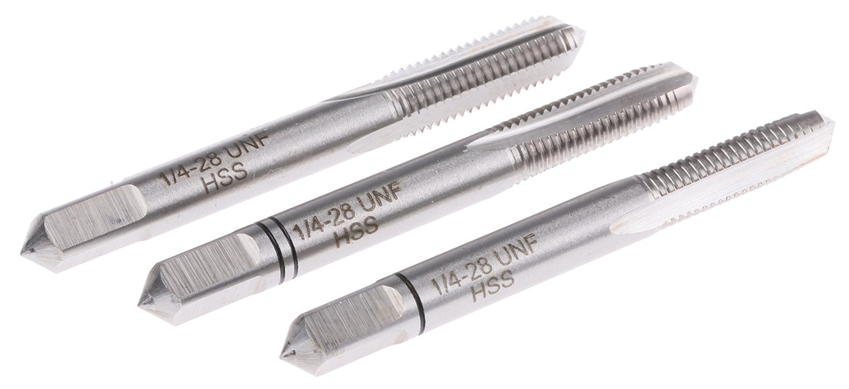 RS PRO Threading Tap, 1/4 To 28UNF Thread, UNF Standard, Hand Tap