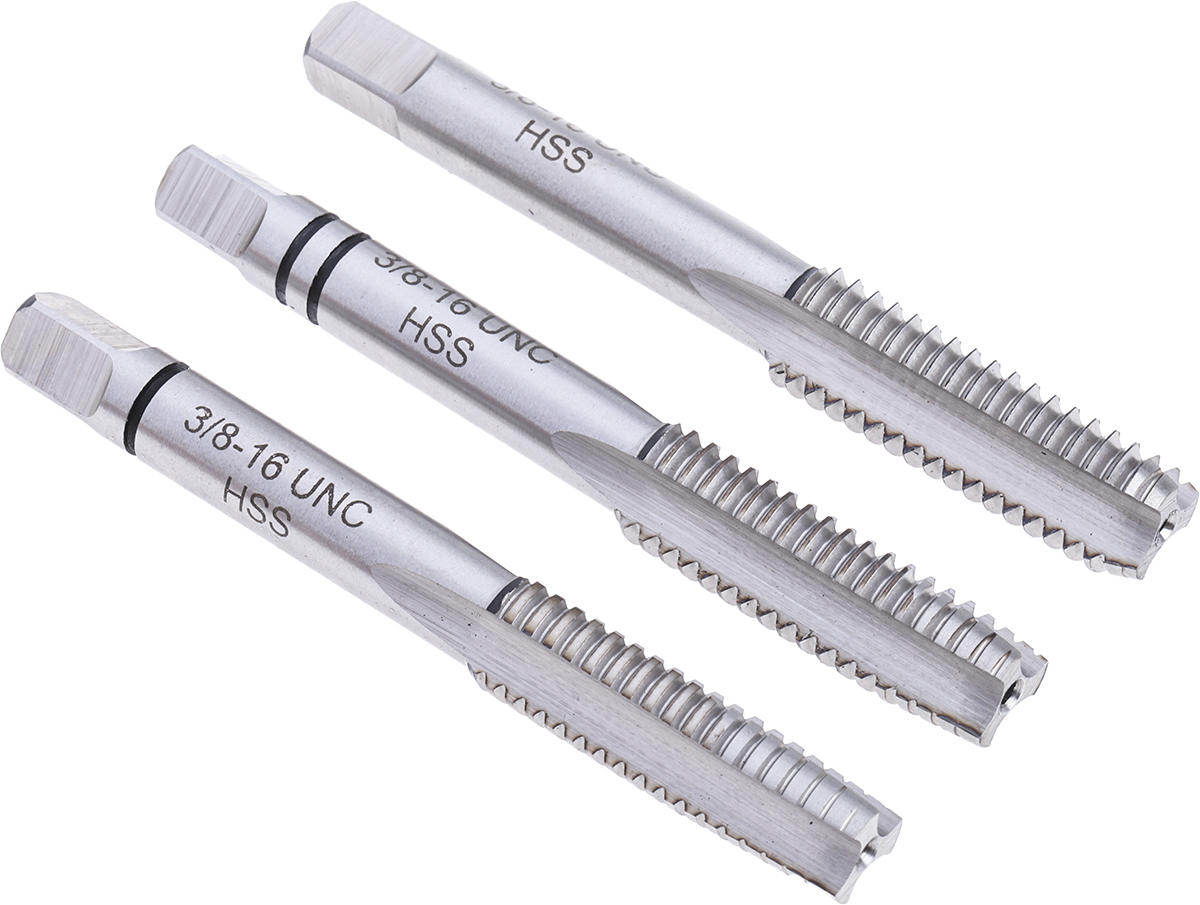 RS PRO Threading Tap, 3/8 To 16UNC Thread, UNC Standard, Hand Tap