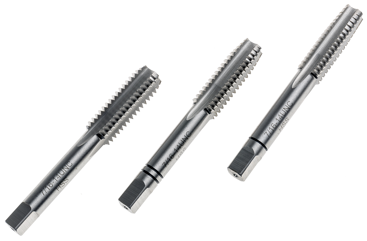 RS PRO Threading Tap, 7/16 to 14 UNC Thread, UNC Standard, Hand Tap