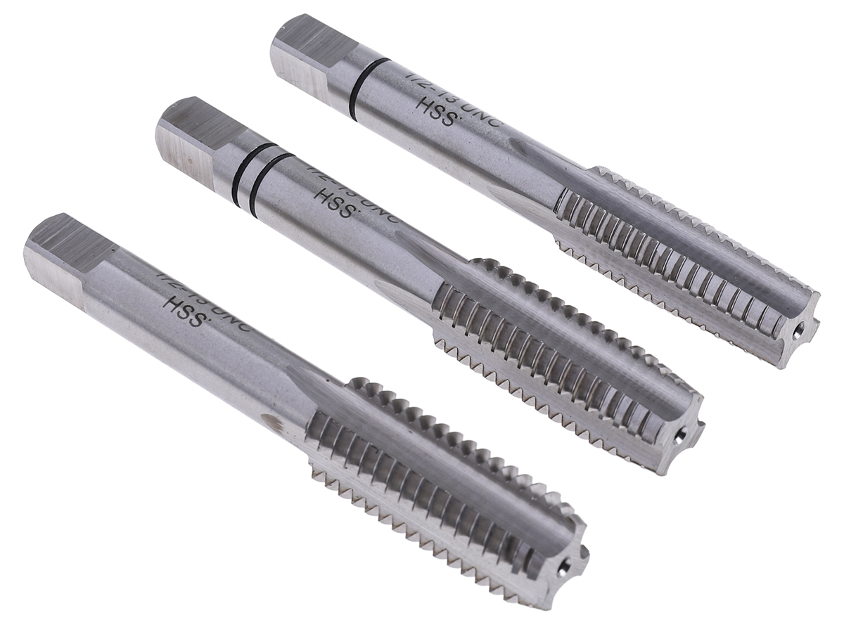 668-1116 RS PRO Threading Tap, 1/2 To 13UNC Thread, UNC Standard, Hand Tap