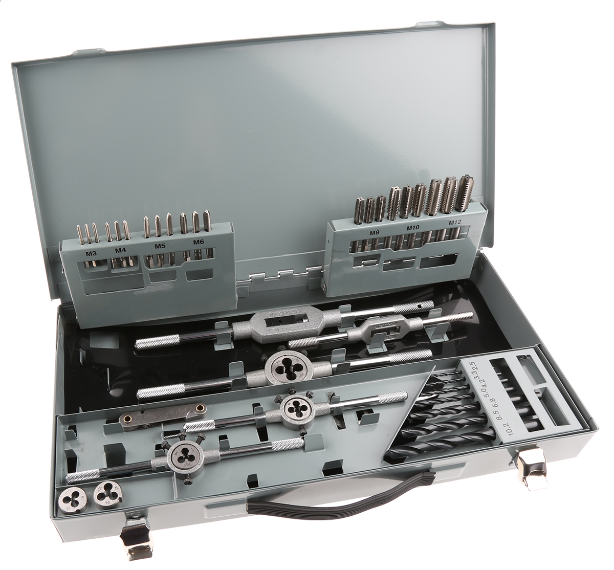 668-1122 RS PRO Tap & Drill Set, M3 To M12 Thread, Metric Standard, Hand Tap