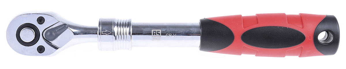 RS PRO 3/8 in Ratchet with Extendable Ratchet Handle, 315mm Overall