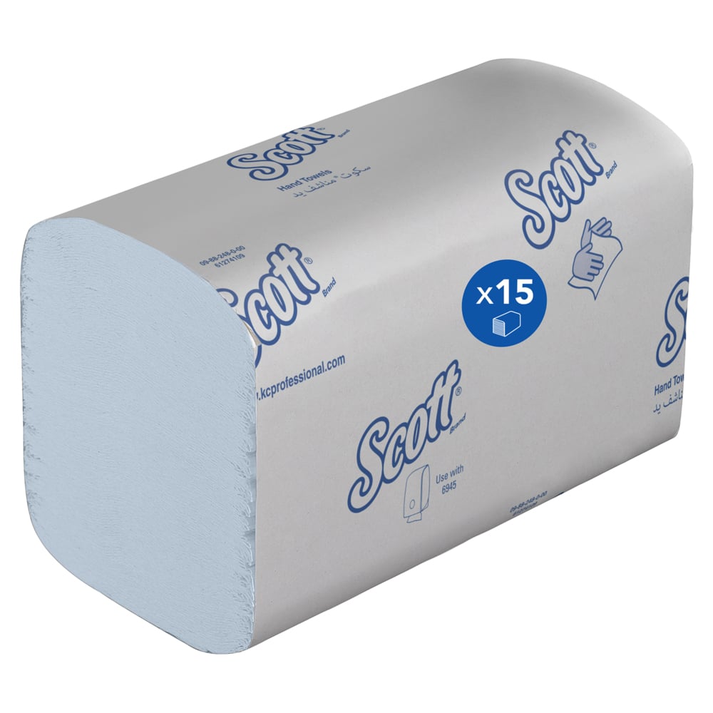 6682 SCOTT Scott® Control™ () Interfolded Hand Towels, 318 x 106 mm, 1 Ply, 3600 Sheets