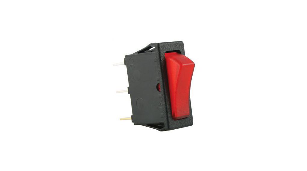 RND Illuminated 1NO, On-Off Rocker Switch Panel Mount