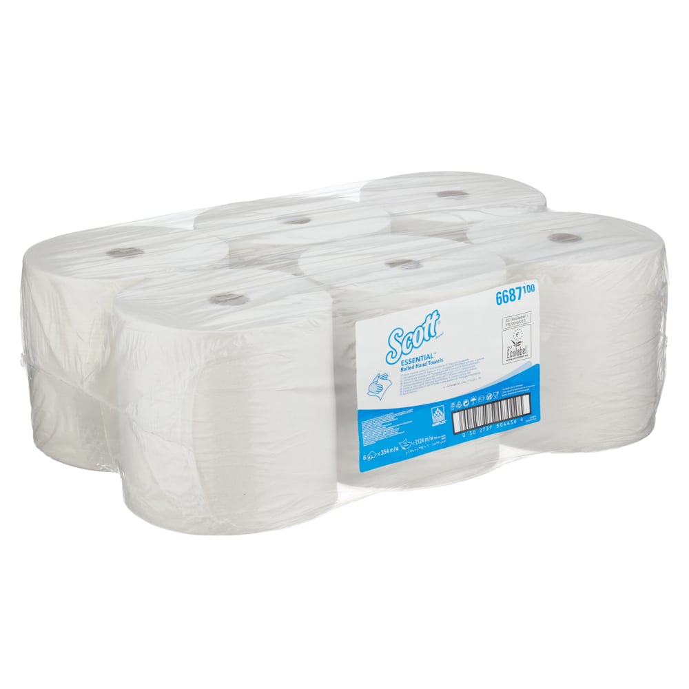 6687 SCOTT Scott® Essential™ XL () Roll Hand Towels, 3540000 x 200 mm, 1 Ply, 6 Sheets