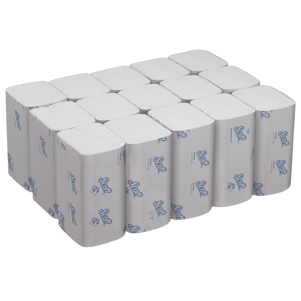 6689 SCOTT Scott® Control™ () Interfolded Hand Towels, 212 x 105 mm, 1 Ply, 4560 Sheets