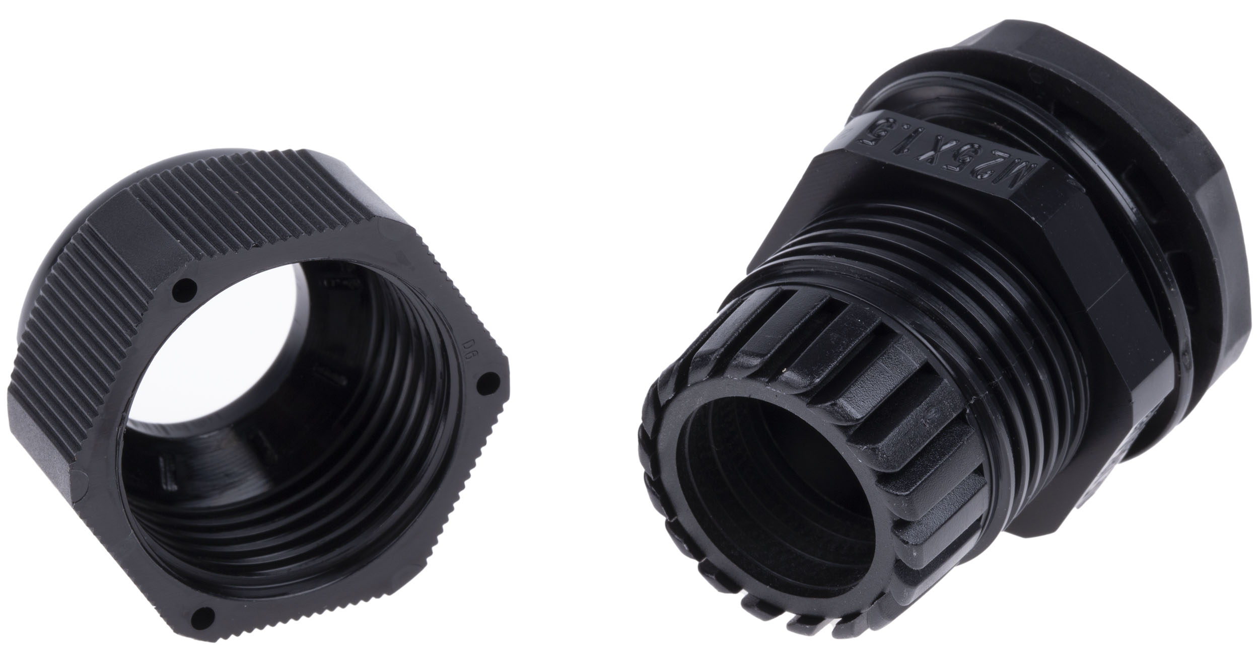 669-4676 RS PRO Black Polyamide 66 Cable Gland, M25 Thread, 13 mm min., 18 mm max., IP68