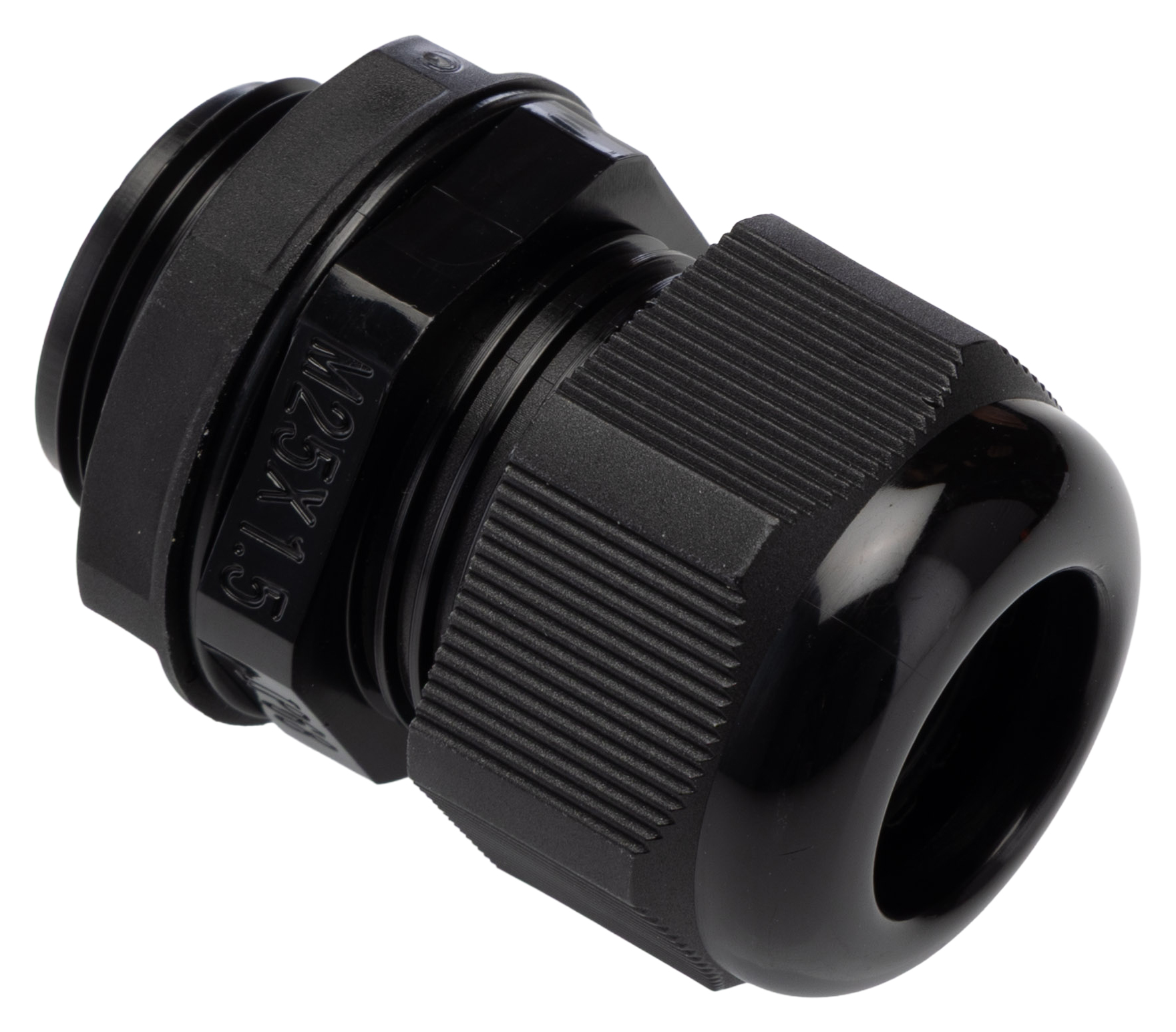 RS PRO Black Polyamide 66 Cable Gland, M25 Thread, 13 mm min., 18 mm max., IP68