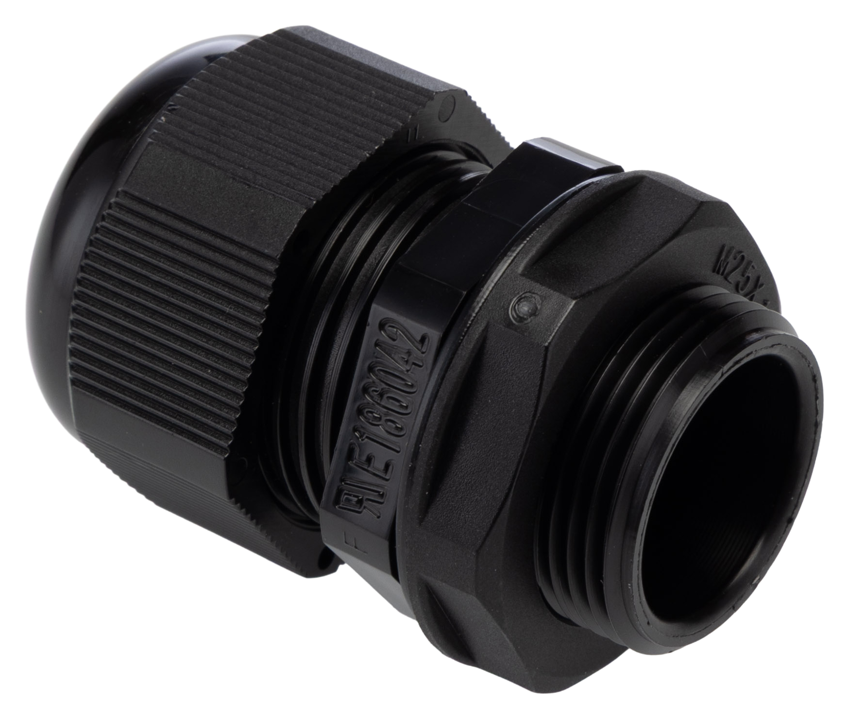 669-4676 RS PRO Black Polyamide 66 Cable Gland, M25 Thread, 13 mm min., 18 mm max., IP68