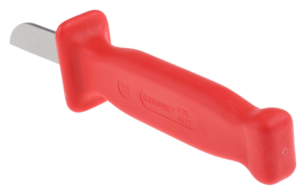 6690400 Gedore Cable Knife VDE/1000V Approved, 180 mm Overall, 50 mm Blade
