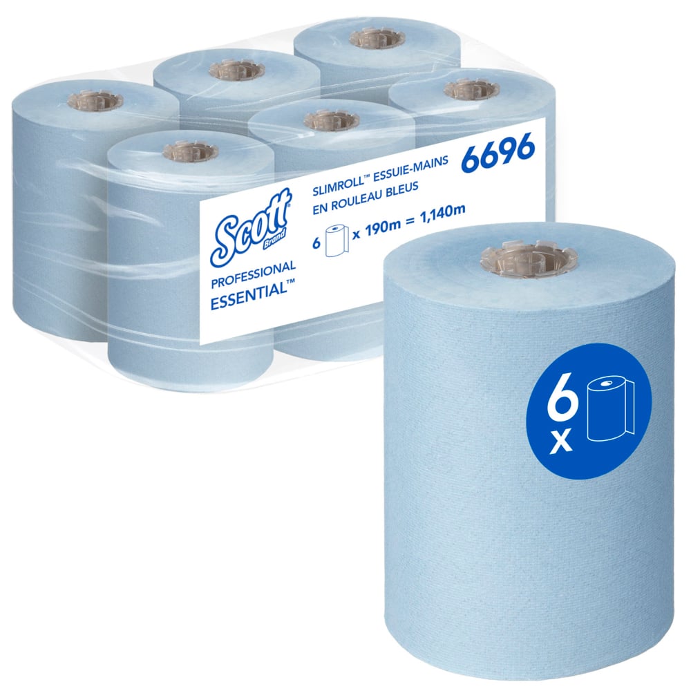 SCOTT Scott® Essential Slimroll™ (6696) Roll Hand Towels, 1900000 x 150 mm, 1, 760 Sheets