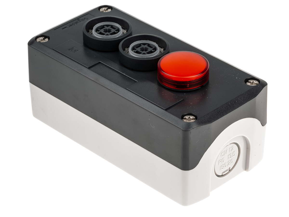 Schneider Electric Spring Return Enclosed Push Button - SPST, SPST, Polycarbonate, I/O, IP66, IP67
