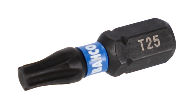 Bahco Screwdriver Bit, 1/4 in Tip, T27 Tip, Hex Drive, 25 mm Overall 2-Piece
