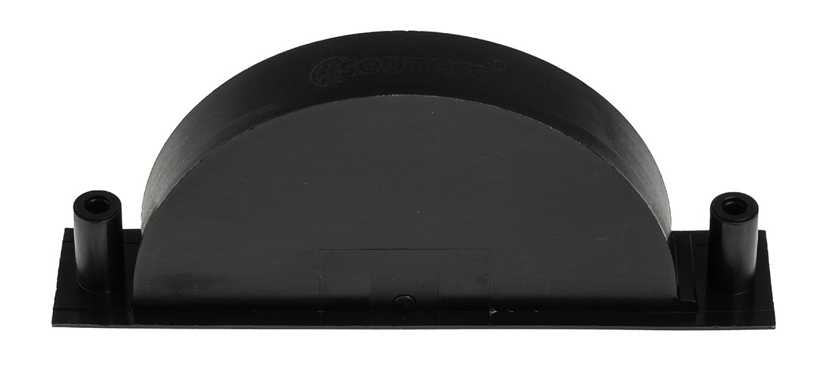Southco Black Aluminium, Stainless Steel Drawer Handle 29.5 mm Height, 106 mm Length