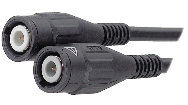 Staubli BNC Series, 2 m, RG58 Coaxial Coaxial Cable Assembly 50 Ω, Black, Terminated