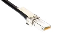 TE Connectivity2142, 1m, Black SFP+ to Male SFP+ Male, Terminated