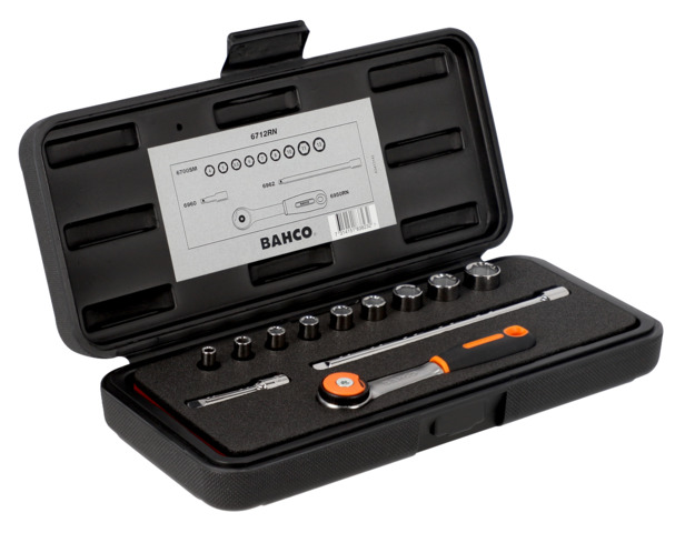 Bahco 1-Piece 1/4 in Hexagon Square Drive Socket Set