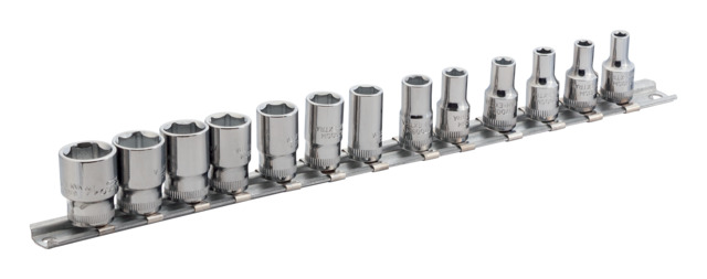 Bahco 13-Piece 1/4 in Hexagon Socket Set