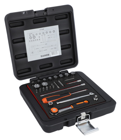 Bahco 1-Piece 1/4 in Hexagon Square Drive Socket Set