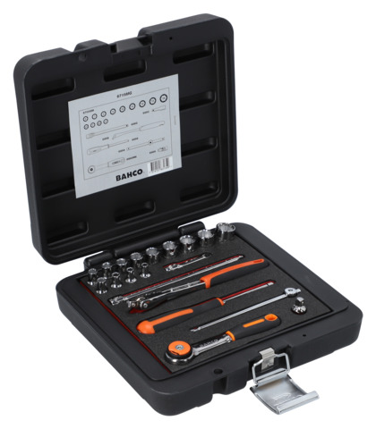 Bahco 1-Piece 1/4 in Hexagon Square Drive Socket Set