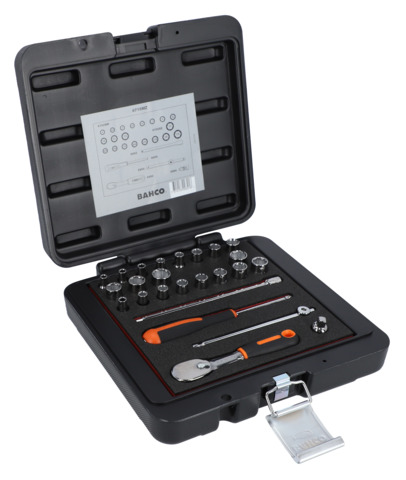 Bahco 1-Piece 1/4 in Hexagon Square Drive Socket Set