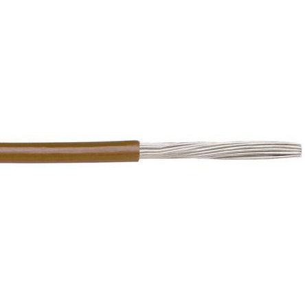 6717-br005 Alpha Wire Ecogen Ecowire Series Brown 2.1 mm² Hook Up Wire, 14 AWG, 41, 30 m, Modified Polyphenilether, 6717 BR005
