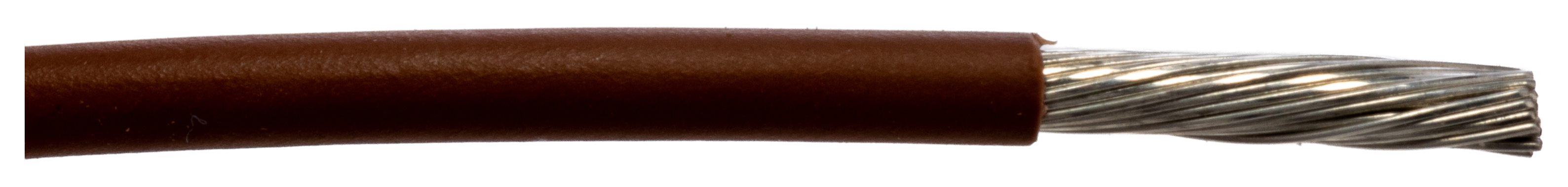 Alpha Wire Ecogen Ecowire Series Brown 2.1 mm² Hook Up Wire, 14 AWG, 41, 30 m, Modified Polyphenilether, 6717 BR005