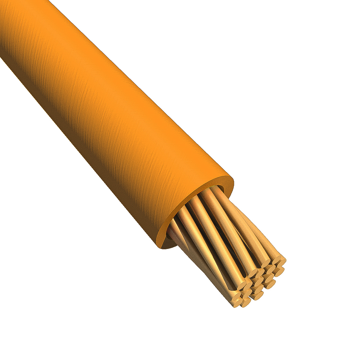Alpha Wire Ecogen Ecowire Series Orange 2.1 mm² Hook Up Wire, 14 AWG, 41, 30 m, Modified Polyphenylene Ether, 6717 OR005