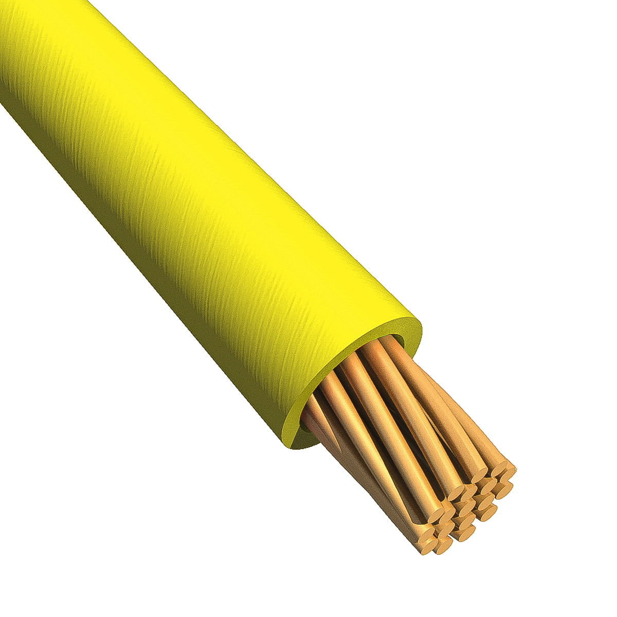 Alpha Wire Ecogen Ecowire Series Yellow 2.1 mm² Hook Up Wire, 14 AWG, 41, 30 m, Modified Polyphenilether, 6717 YL005