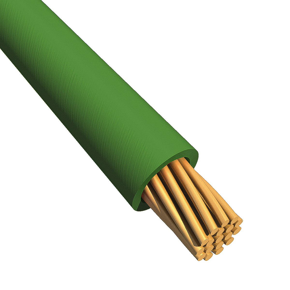 Alpha Wire Ecogen Ecowire Series Green 3.3 mm² Hook Up Wire, 12 AWG, 65, 30 m, Modified Polyphenylene Ether, 6718 GR005