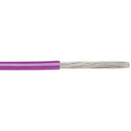 6718-vi005 Alpha Wire Ecogen Ecowire Series Purple 3.3 mm² Hook Up Wire, 12 AWG, 65, 30 m, Modified Polyphenilether, 6718 VI005