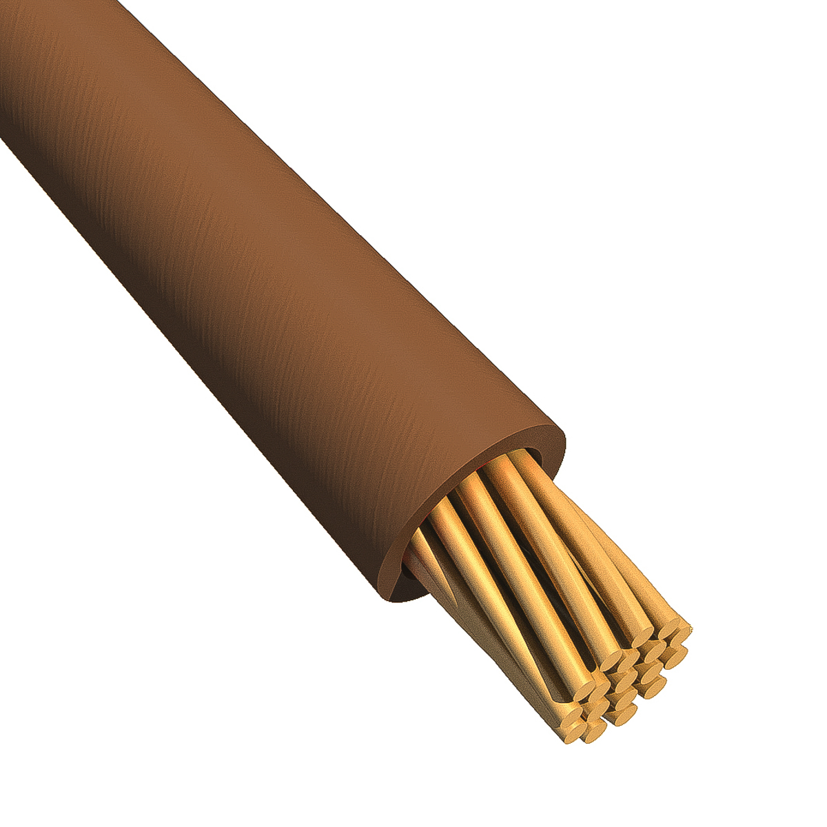 Alpha Wire Ecogen Ecowire Series Brown 5.2 mm² Hook Up Wire, 10 AWG, 105, 30 m, Modified Polyphenilether, 6719 BR005