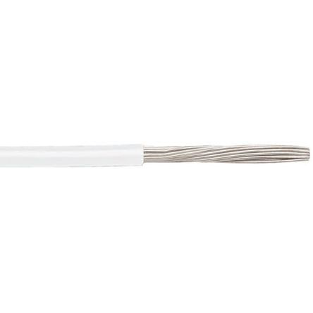 6719-wh005 Alpha Wire Ecogen Ecowire Series White 5.2 mm² Hook Up Wire, 10 AWG, 105, 30 m, Modified Polyphenilether, 6719 WH005