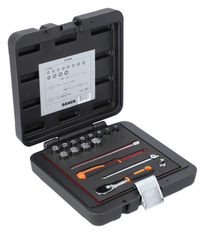 Bahco 1-Piece 1/4 in Hexagon Square Drive Socket Set