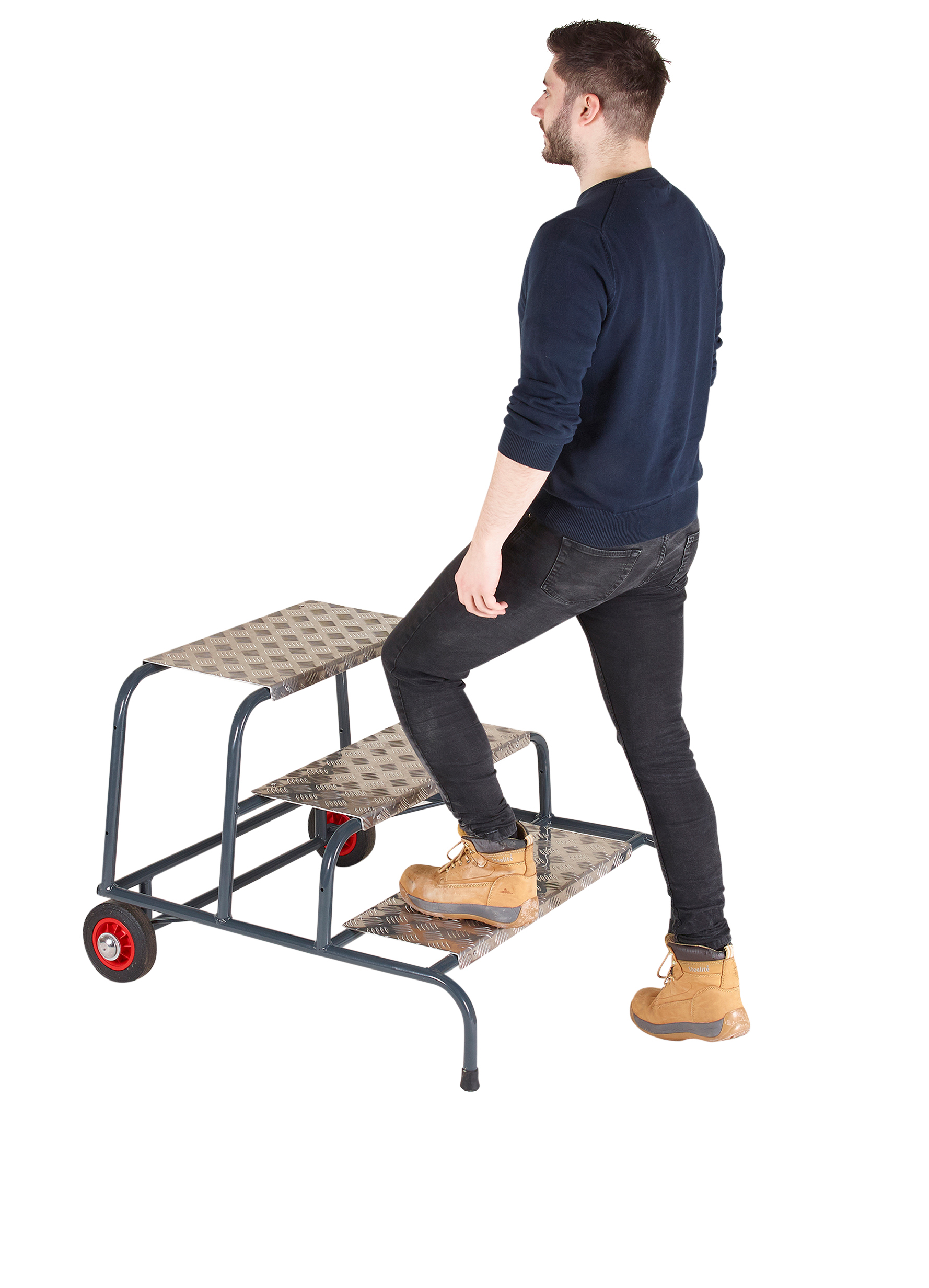672-153 RS PRO 3 steps Steps, 600mm platform height
