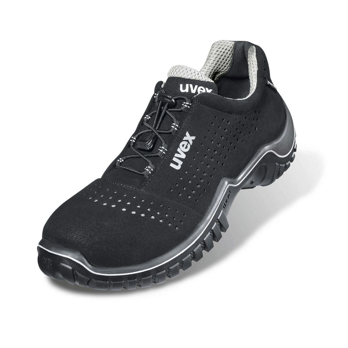 uvex motion style Unisex Black, Grey Stainless Steel Toe Capped Safety Trainers, EU 42