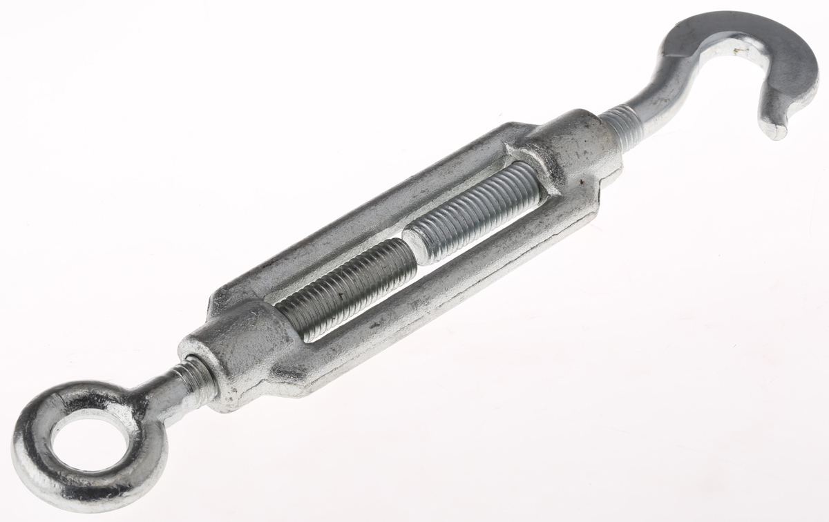 674-033 RS PRO Steel Hook, Eye Rigging Screw, M12 Thread