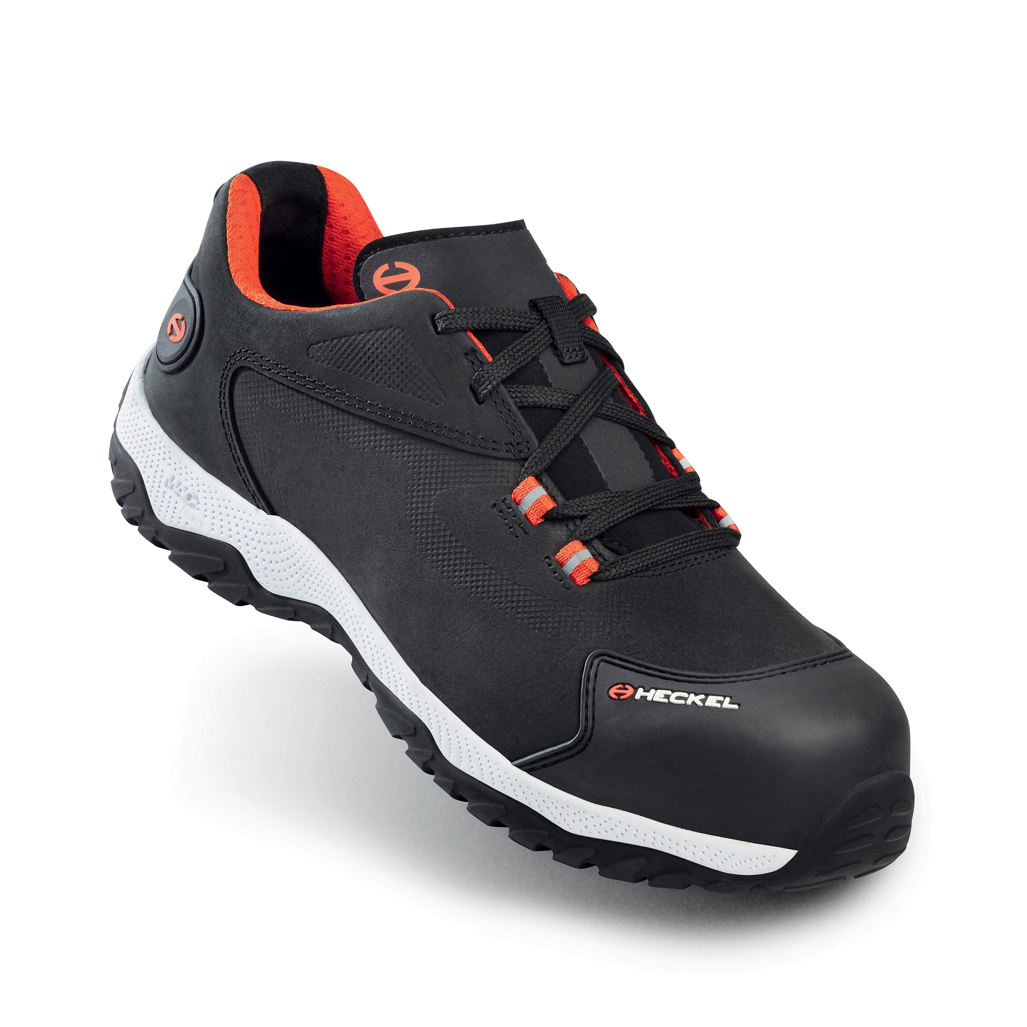 Heckel MACSOLE SPORT Men's Black, White Composite Safety Shoes, UK 12, EU 47