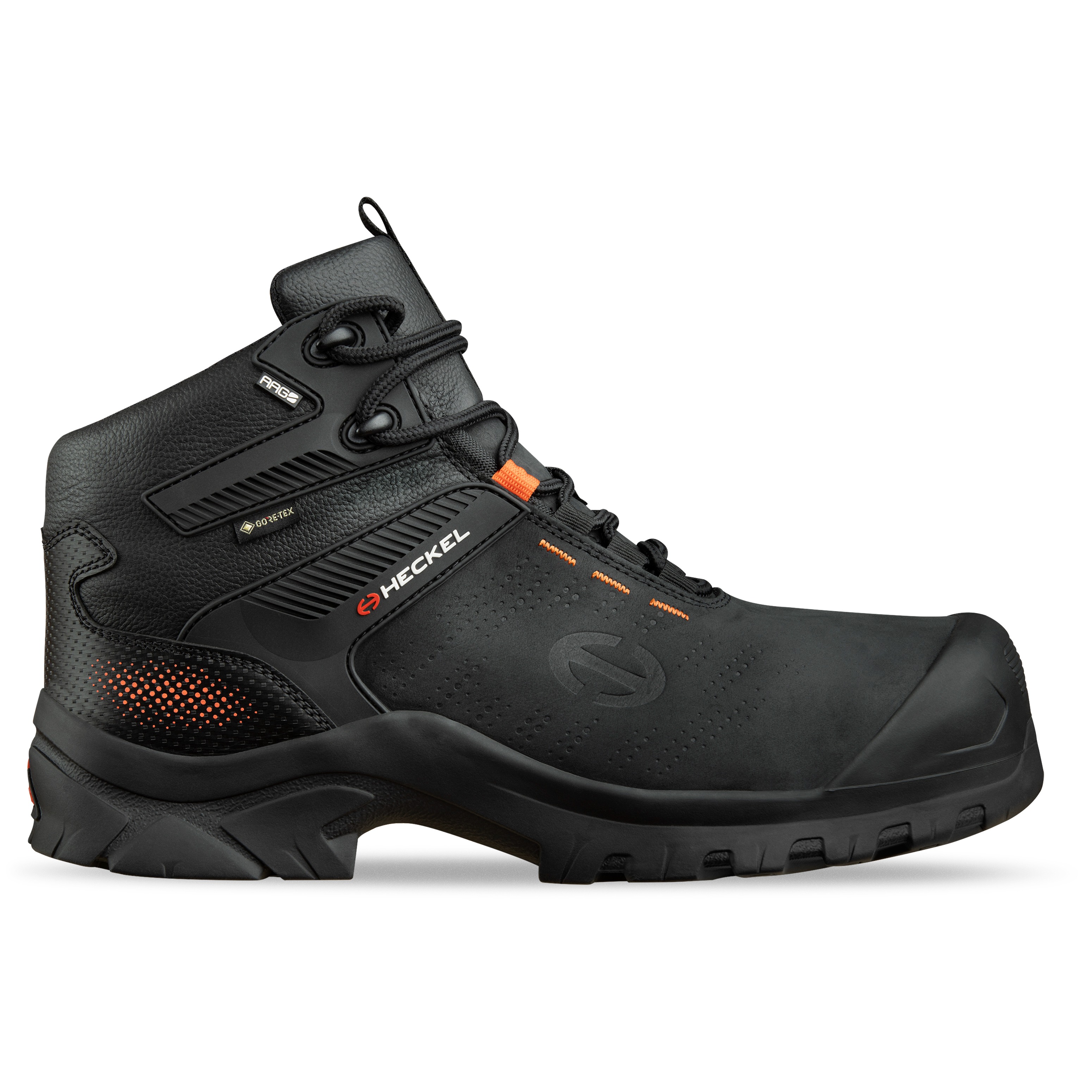6764336 Heckel MACSOLE® ADVENTURE 3.0 Black Composite Toe Capped Men's Safety Boots 3.5, EU 36 S7L