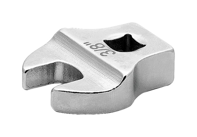 Bahco Open Ended Insert Crowfoot Wrench, 10 mm Insert, 1/4 in, Chrome Finish