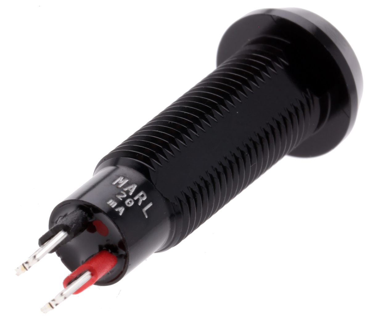 677-501-04 Marl 677 Series Series Panel Mount LED Indicator, Red Panel Mount Indicator, Solder Tab Termination 2V 20 mA, IP67, 8.1
