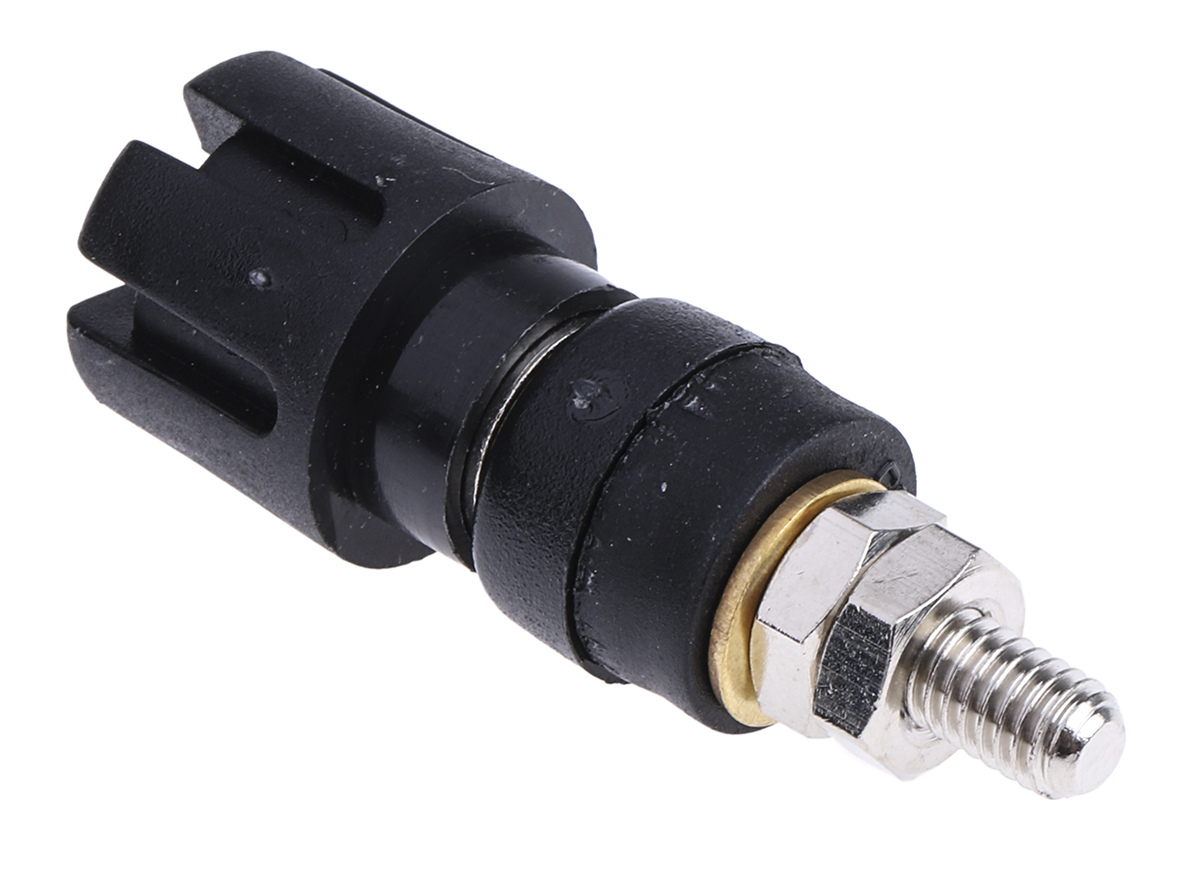 677-8740 RS PRO 4 mm Black Terminal Post, 2BA Thread, 30A