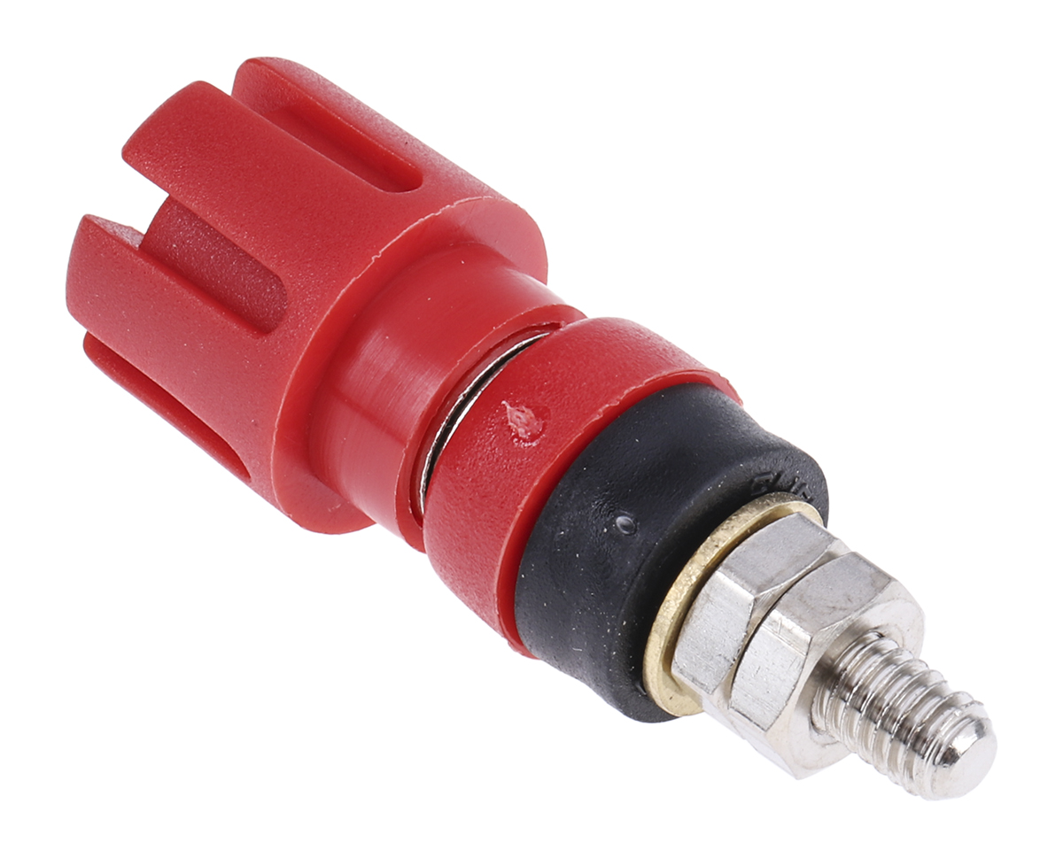 677-8746 RS PRO 4 mm Red Terminal Post, 2BA Thread, 30A