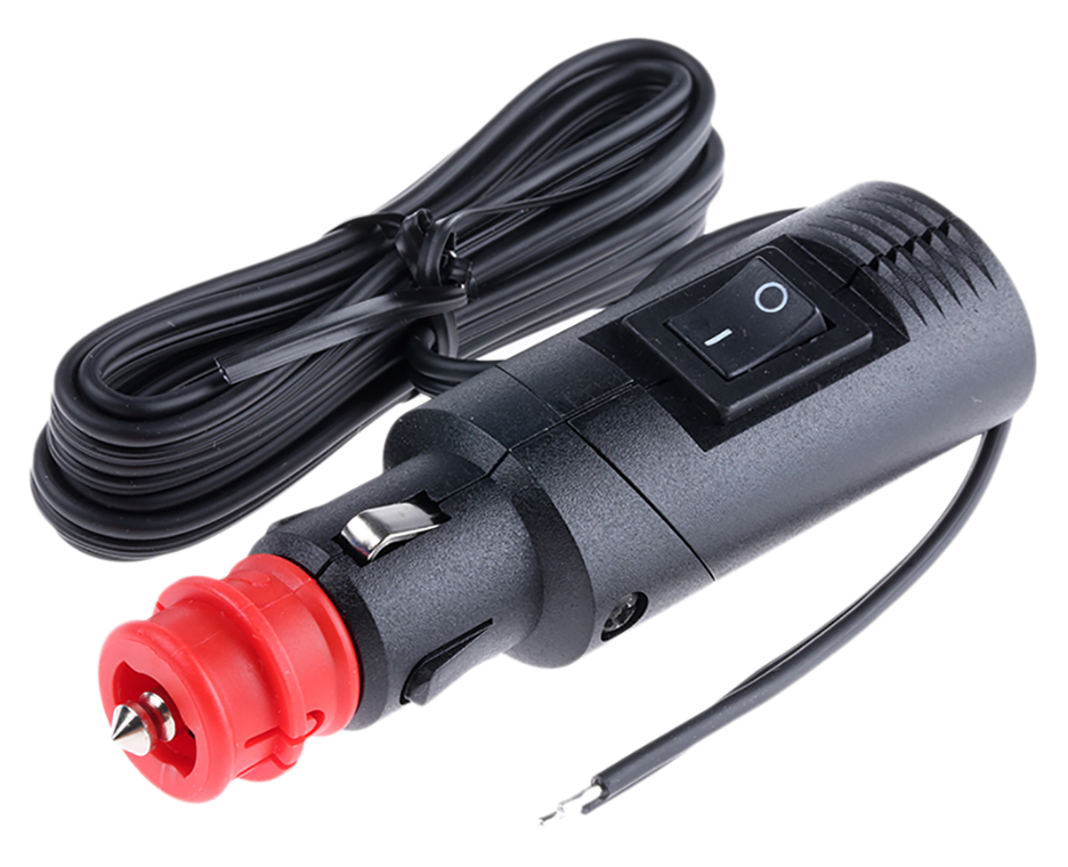 Pro Car, Cigarette Lighter Automotive Connector Male Brown, Cool Silver, Red, Warm White, White, Green, Black, Clear 1
