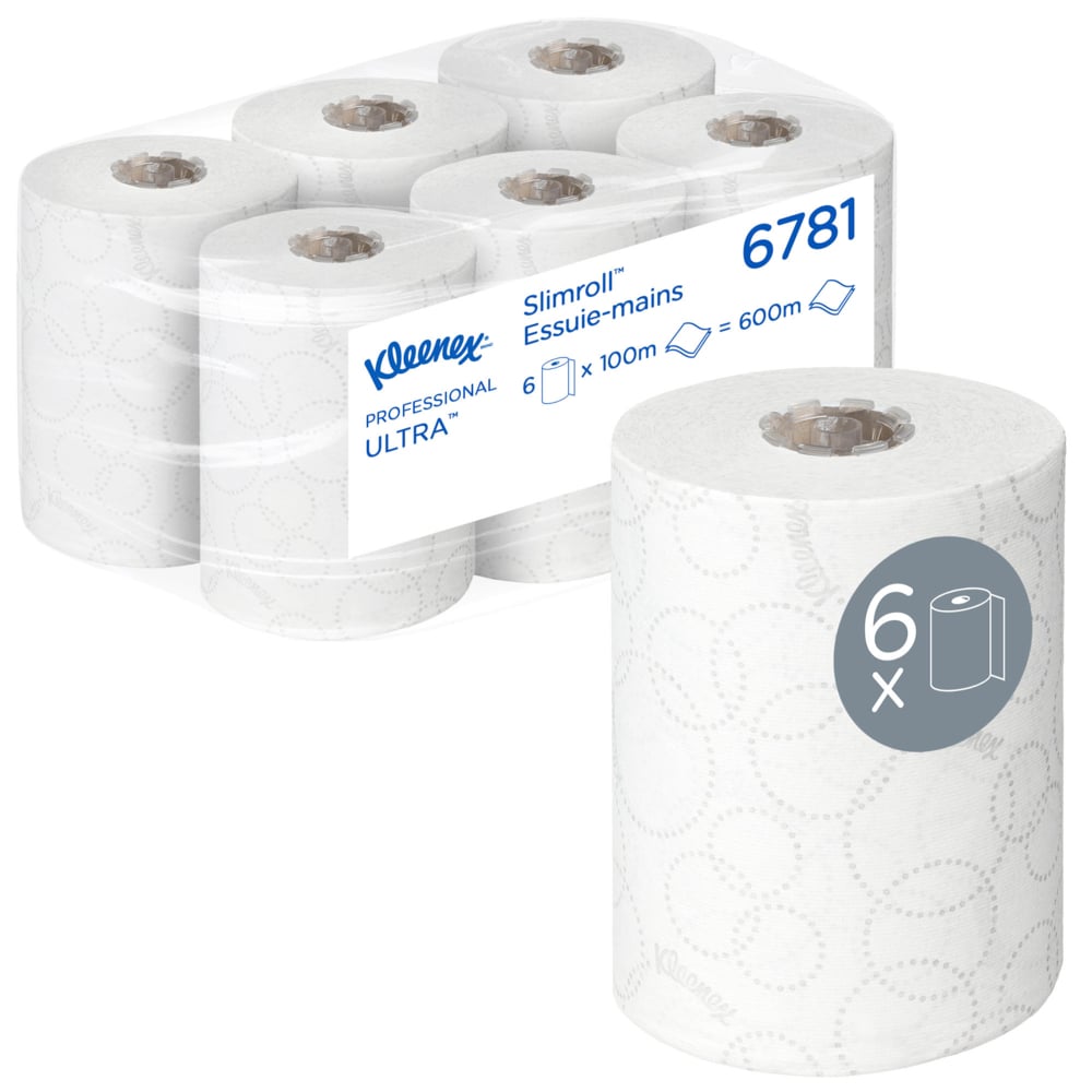 KLEENEX Kleenex Roll Paper Hand Towels, 198 x 1000000 mm, 2 Ply, 400 Sheets