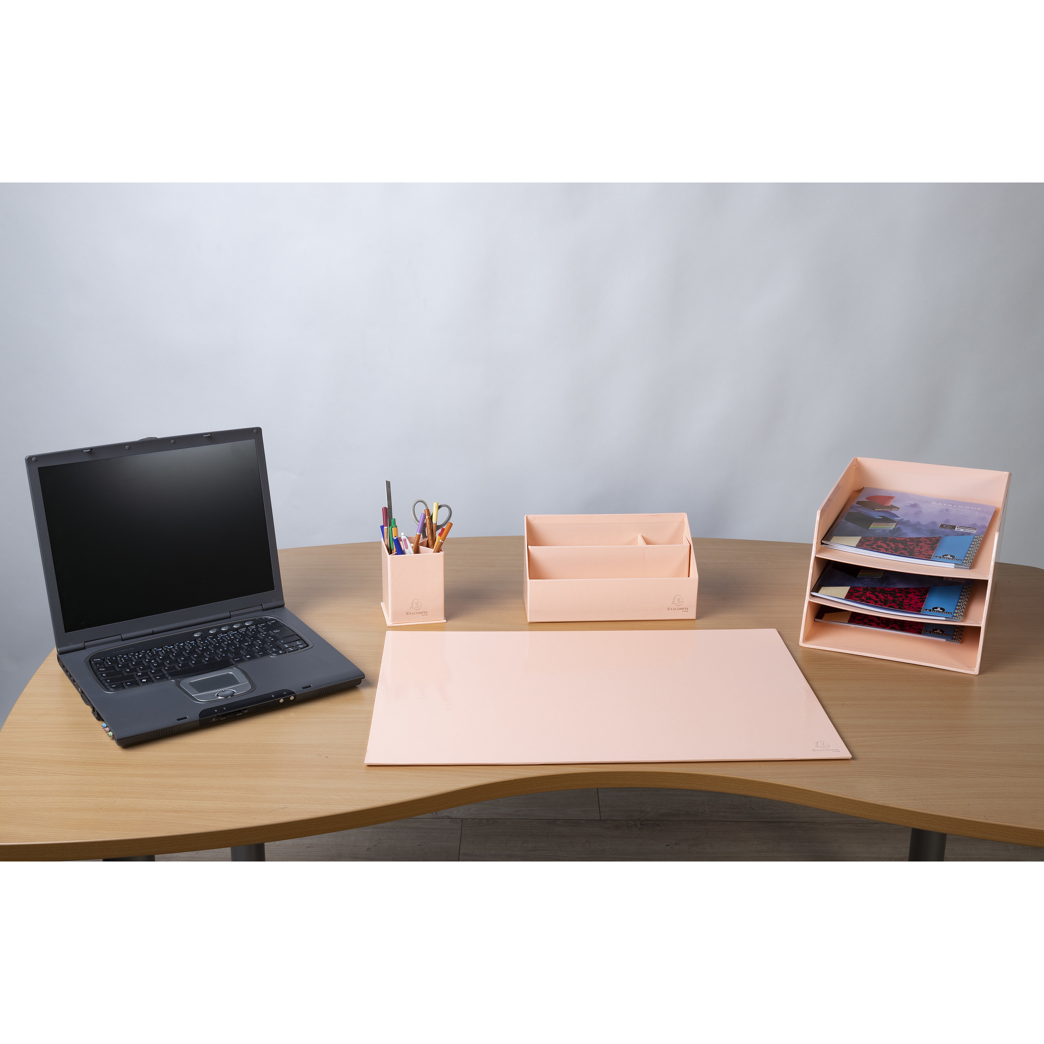 67861d Exacompta Coral Cardboard Pencil & Pen Holder